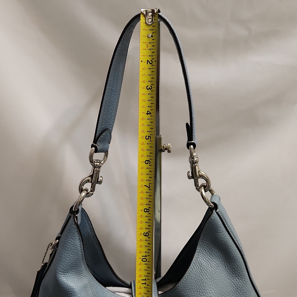 Coach Amber Pebble Leather Hobo Shoulder Bag - Picture 6 of 16